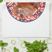 Spitz Red White & Blue Handtuch (Gefaltet)