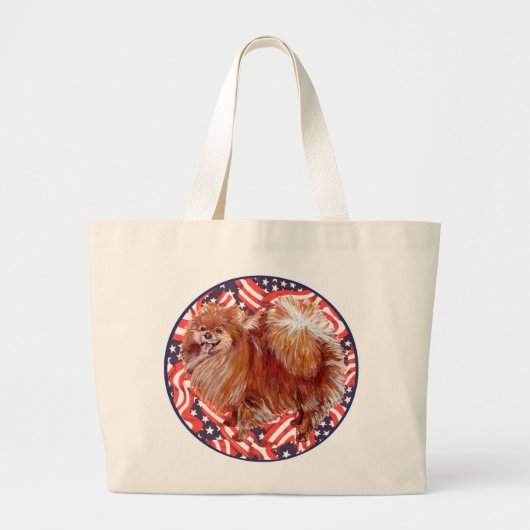 Spitz Red White & Blue Jumbo Stoffbeutel (Vorne)