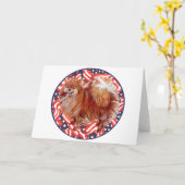 Spitz Red White & Blue Karte (Gelbe Blume)