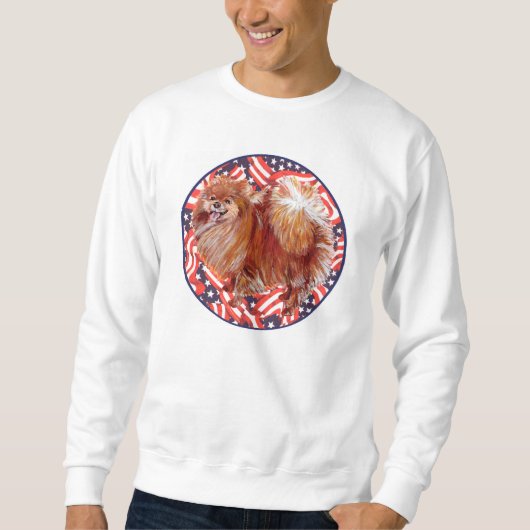 Spitz Red White & Blue Sweatshirt (Vorderseite)