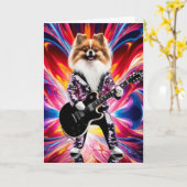 Spitz Rock Star Karte (Gelbe Blume)