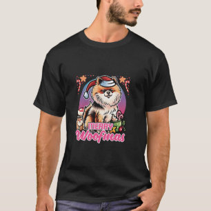 Spitz Santa Claus Kaffee Tasse Frohe Weihnachten T-Shirt