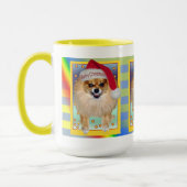 Spitz-schlechtes Sankt-Regenbogen Weihnachten der Tasse (Links)