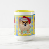 Spitz-schlechtes Sankt-Regenbogen Weihnachten der Tasse (Zentrum)