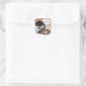 Spitz (schwarz) Türkei Runder Aufkleber (Tasche)