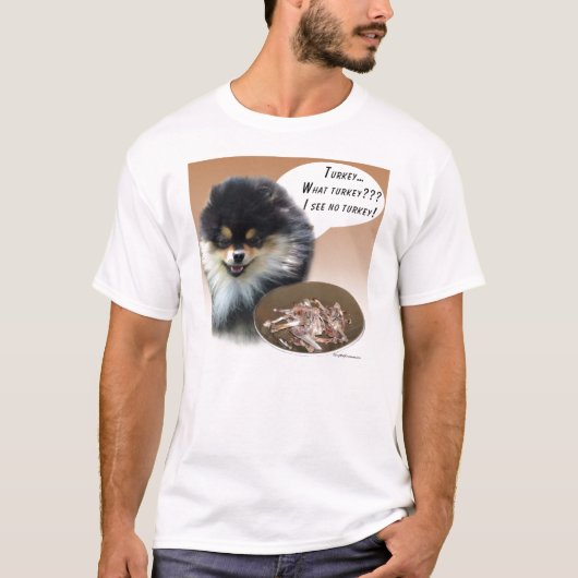 Spitz (schwarz) Türkei T-Shirt (Vorderseite)