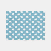 Spitz-Silhouette-Muster Fleecedecke (Vorderseite (Horizontal))