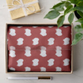 Spitz Silhouetten Muster Rot Seidenpapier (Geschenk)