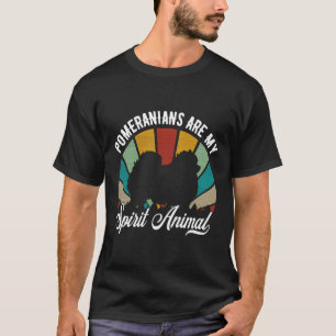 Spitz sind mein Geist, Tiere Retro-Spitz T-Shirt