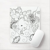 Spitz-Skizze-Mausunterlage Mousepad (Mit Mouse)