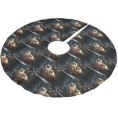 Spitz Snowy Sleigh Weihnachtsdekor Polyester Weihnachtsbaumdecke (Schrägansicht)