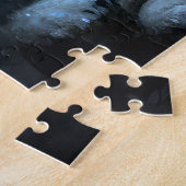 Spitz Snowy Sleigh Weihnachtsdekor Puzzle (Seite)