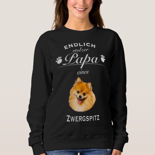 Spitz Spitz Dog Spitz Sweatshirt (Vorderseite)