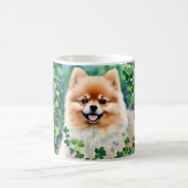 Spitz St Patrick's Day Clover Art Kaffeetasse (Mittel)