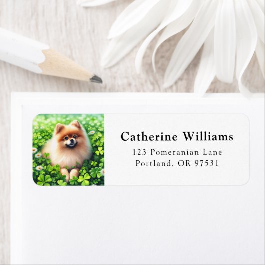 Spitz St. Patrick's Day Rücksendeadresse (Insitu)