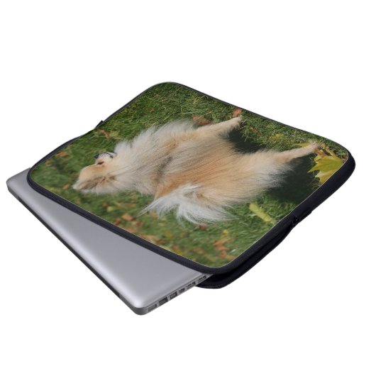 Spitz stehend laptopschutzhülle (Vorne Knopf)