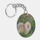 Spitz-stehende schauende Kamera Schlüsselanhänger (Vorderseite links)