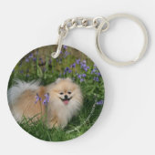 Spitz-stehende schauende Kamera Schlüsselanhänger (Rückseite)