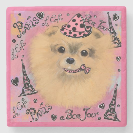 Spitz Steinuntersetzer (Vorderseite)