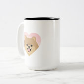 Spitz-Tasse Zweifarbige Tasse (Vorderseite Links)
