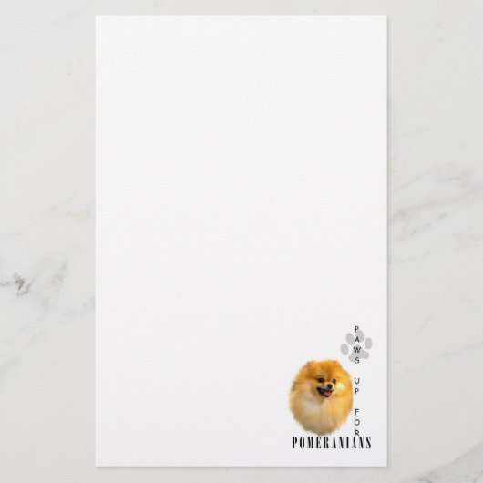 Spitz-Tatzen Up stationäres Briefpapier (Vorderseite)