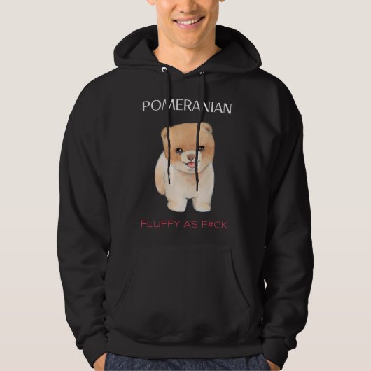 Spitz Teddy Bear Fluffy Girlfriend Hoodie (Vorderseite)