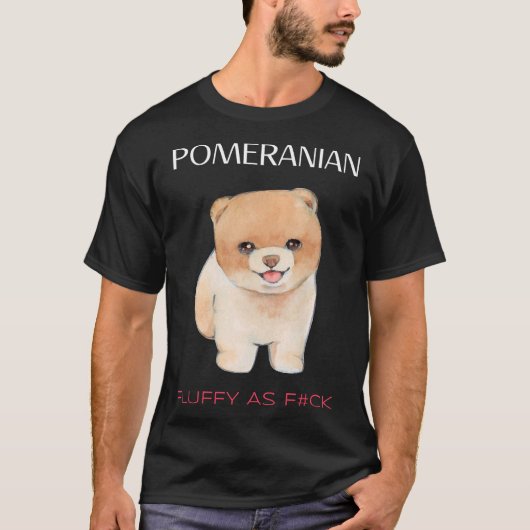 Spitz Teddy Bear Fluffy Girlfriend T-Shirt (Vorderseite)