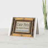 Spitz & Teddy bear Get Well Card Karte (Rückseite)