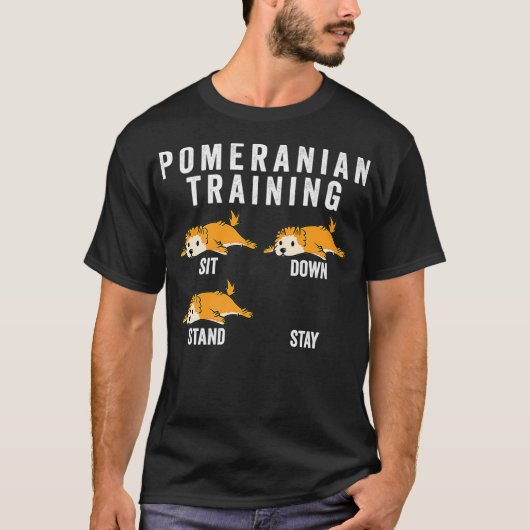 Spitz Training Hund Premium T-Shirt (Vorderseite)