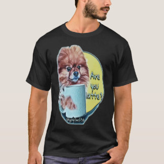 Spitz trinkt seinen Kaffee, bist du Latte T-Shirt