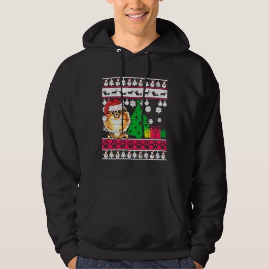 Spitz Ugly Christmas Sweater Hoodie (Vorderseite)