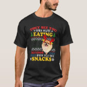 Spitz Ugly Xmas Sween Sie sehen, Sie essen S T-Shirt (Vorderseite)