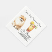 Spitz Unterschrift Drink Hochzeitstiefel Serviette (Ecke)