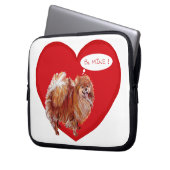 Spitz Valentine Laptopschutzhülle (Vorderseite Links)