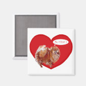 Spitz Valentine Magnet (Vorderseite/Rückseite)