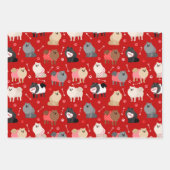 Spitz Valentine Muster Geschenkpapier Set (Vorderseite 3)