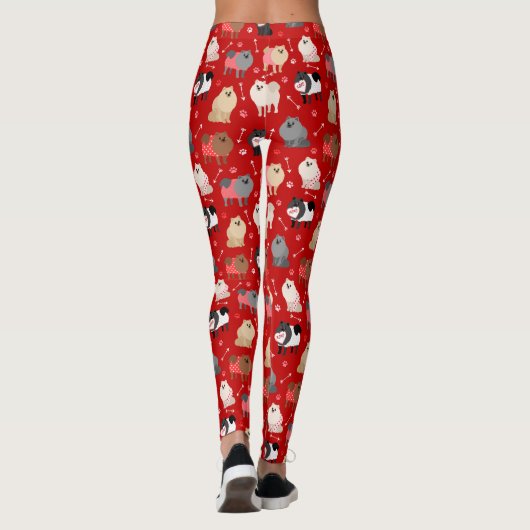 Spitz Valentine Muster Leggings (Rückseite)