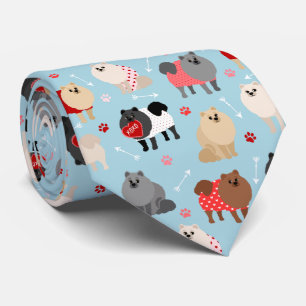 Spitz Valentine Pattern Neck Tie Krawatte