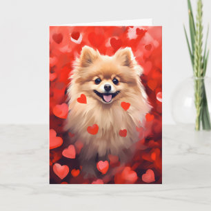 Spitz Valentinstag Karte