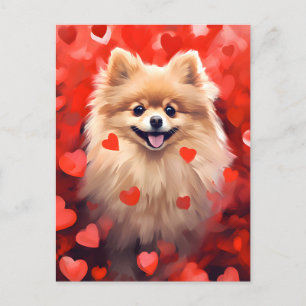 Spitz Valentinstag Postkarte