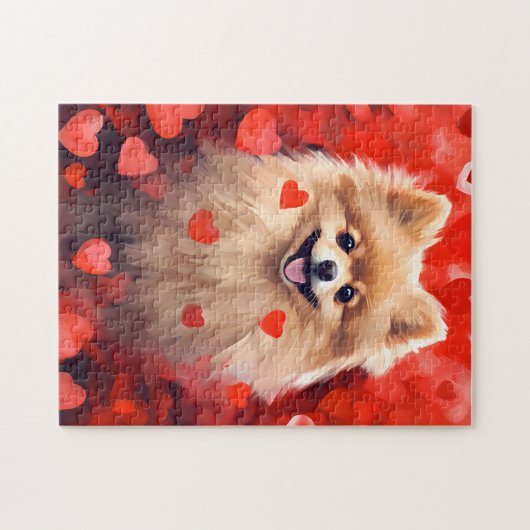 Spitz Valentinstag Puzzle (Horizontal)