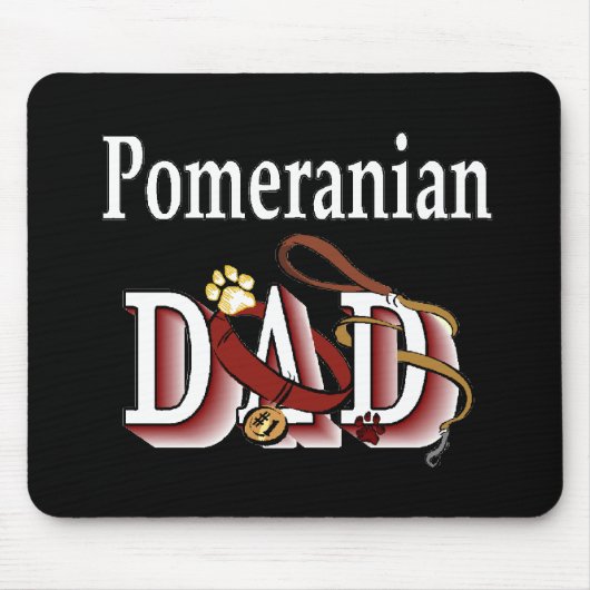 Spitz Vater Geschenke Mousepad (Vorne)