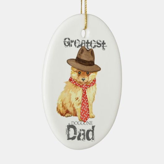 Spitz Vater Keramik Ornament (Rechts)