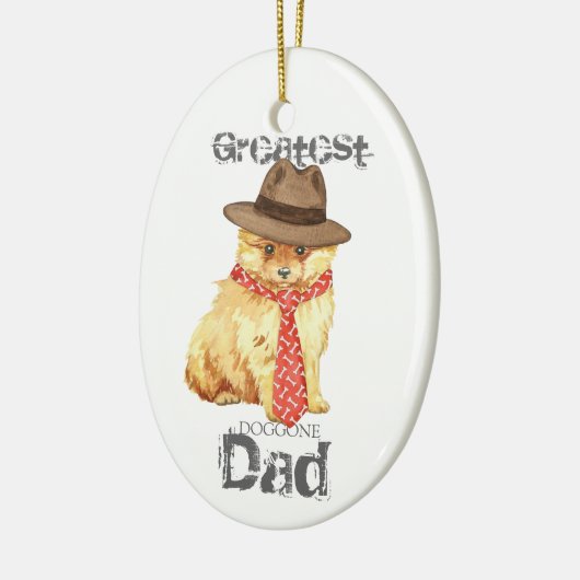 Spitz Vater Keramik Ornament (Links)