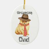 Spitz Vater Keramik Ornament (Vorne)