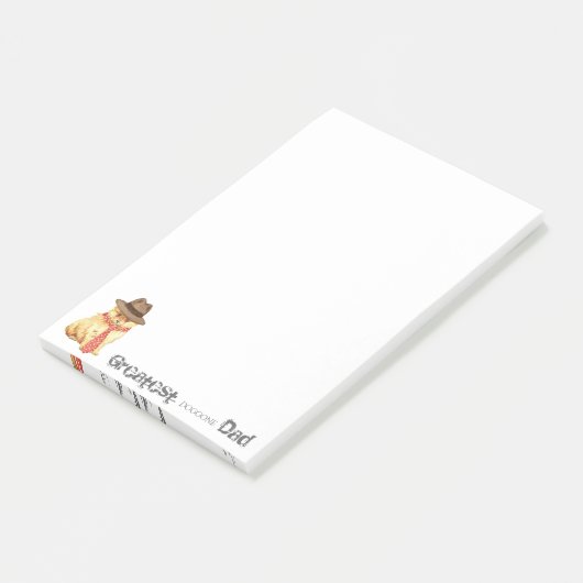 Spitz Vater Post-it Klebezettel (angewinkelt)
