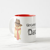 Spitz Vater Zweifarbige Tasse (Vorderseite Links)