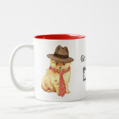 Spitz Vater Zweifarbige Tasse (Links)