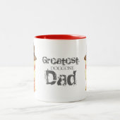 Spitz Vater Zweifarbige Tasse (Mittel)