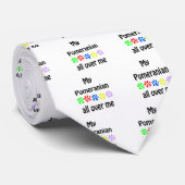 Spitz Walks Design Krawatte (Gerollt)